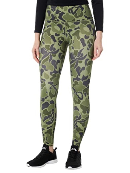 Billabong Olive Green Camo Adventure Leggings Size Medium